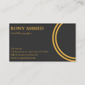 Carte de visite professionnel standard de 3,5 po x (Dos)