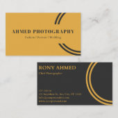 Carte de visite professionnel standard de 3,5 po x (Devant / Derrière)