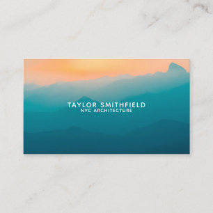 Carte de visite professionnel Sunrise Mountain Vie