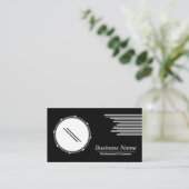 Carte de visite professionnel tambour noir et blan (Debout devant)