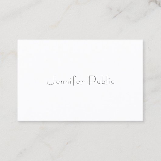 Carte De Visite Professionnel tendance Élégant Simple Modèle moder (Devant)