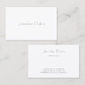 Carte De Visite Professionnel tendance Élégant Simple Modèle moder (Devant / Derrière)