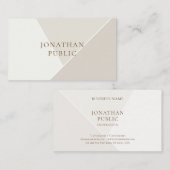 Carte De Visite Professionnel tendance Moderne Élégant Simple Modè (Devant / Derrière)