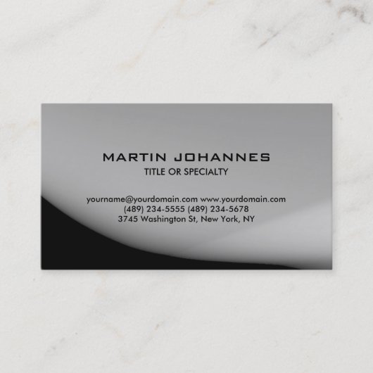Carte de visite professionnel tendance Plain (Devant)