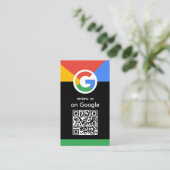 Carte De Visite Professionnel Tendance Scannez pour évaluer le cod (Debout devant)