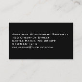 Carte de visite professionnel Texture industrielle (Dos)