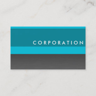 carte de visite professionnel Titane & turquoise
