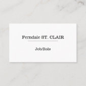 Carte de visite professionnel traditionnel (Devant)