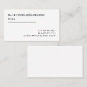 Carte de visite professionnel traditionnel de la s (Devant / Derrière)