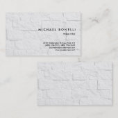 Carte de visite professionnel Trend Simple Wall Br (Devant / Derrière)