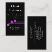 Carte de visite professionnel ultramoderne, Fuchsi (Devant / Derrière)