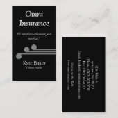 Carte de visite professionnel ultramoderne, Gris (Devant / Derrière)