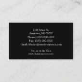 Carte de visite professionnel ultramoderne, Gris (Dos)