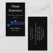 Carte de visite professionnel ultramoderne, Royal (Devant / Derrière)