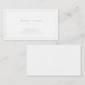 Carte De Visite Professionnel Unique Classique Noir Blanc (Devant / Derrière)