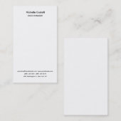 Carte De Visite Professionnel Unique Classique Simple (Devant / Derrière)