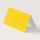 Carte De Visite Professionnel Unique Classique Simple Jaune Blanc (Dos)