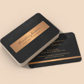 Carte De Visite Professionnel unique noir or moderne