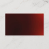 Carte de visite professionnel unique rouge foncé c (Dos)