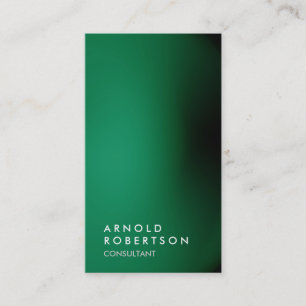 Carte de visite professionnel unique vert vertical