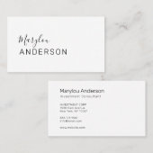 Carte De Visite Professionnel - UNISEX (Devant / Derrière)