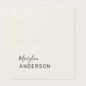 Carte De Visite Professionnel - UNISEX (Extérieur déplié)