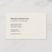 Carte De Visite Professionnel - UNISEX (Dos)