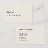 Carte De Visite Professionnel - UNISEX (Devant / Derrière)