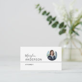 Carte De Visite Professionnel UNISEX (INSÉRER UNE PHOTO) - (Debout devant)