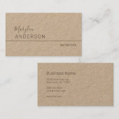 Carte De Visite Professionnel - UNISEX Premium (Devant / Derrière)