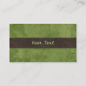 Carte de visite professionnel vert (Dos)