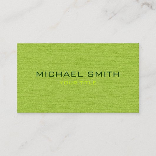 Carte de visite professionnel vert (Devant)