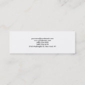 Carte de visite professionnel vert mince (Dos)