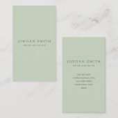 Carte De Visite Professionnel vertical moderne et léger (Devant / Derrière)