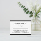 Carte de visite professionnel vintage (Debout devant)