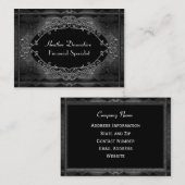 Carte De Visite Professionnel vintage d'ombre de Grandpointe (Devant / Derrière)