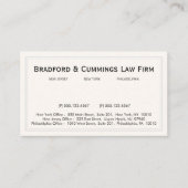 Carte De Visite Professionnel Vintage du bureau d'entreprise (Devant)