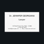 Carte de visite professionnel Vintage et classique<br><div class="desc">Ce design carte de visite classique et traditionnel comporte un nom,  une profession et des informations de contact qui peuvent être customisées. De tels Cartes de visite peuvent être utilisés par un professionnel comme un avocat ou un consultant.</div>