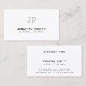 Carte De Visite Professionnel vintage propre de conception (Devant / Derrière)