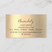 Carte De Visite Professionnel VIP Gold Abstrait marbre pourpre Ber (Dos)