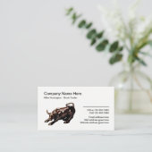 Carte De Visite Professionnel Wall Street d'opérateur en bourse (Debout devant)