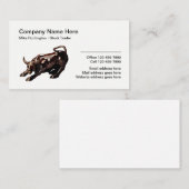 Carte De Visite Professionnel Wall Street d'opérateur en bourse (Devant / Derrière)