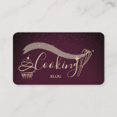Carte De Visite Professionnel, Whisk, Cupcake, Cuisine Bourgogne (Devant)