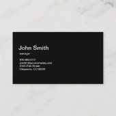 Carte De Visite Professionnel Zippered par gris créatif (Dos)