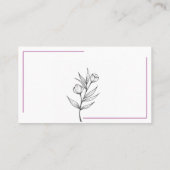 Carte de visite professionnelle (Dos)