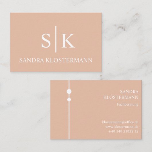 Carte de visite professionnelle - (Devant / Derrière)