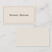 Carte de visite professionnelle à bordure simple p (Devant / Derrière)