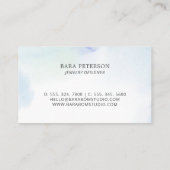 Carte de visite professionnelle à logo minimal lav (Dos)