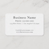 Carte de visite professionnelle à monogramme initi (Dos)