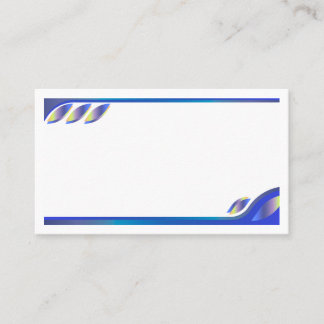 Carte de visite professionnelle abstraite Blue Wav
